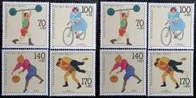 Briefmarken / Postmarken, Deutschland / Germany. BRD. Deutsche Bundespost. Für den Sport. Set 4 Stück 1991. L1499-1502. **