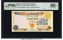Bahrain Monetary Agency 20 Dinars 1973 (ND 1998) Pick 23 PMG Gem Uncirculated 66 EPQ. 

HID09801242017

© 2022 Heritage Auctions | All Rights Reserved...