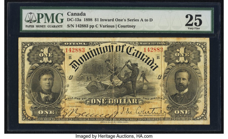 Canada Dominion of Canada $1 31.3.1898 DC-13a PMG Very Fine 25. 

HID09801242017...