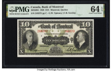 Canada Montreal, PQ- Bank of Montreal $10 3.1.1938 Ch.# 505-62-04 PMG Choice Uncirculated 64 EPQ. 

HID09801242017

© 2022 Heritage Auctions | All Rig...
