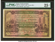 Egypt National Bank of Egypt 100 Pounds 6.7.1942 Pick 17d PMG Very Fine 25 Net. Annotations and a small tear noted. 

HID09801242017

© 2022 Heritage ...