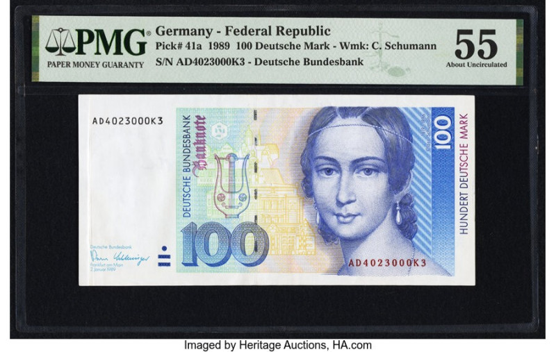 Christopher Lee Autograph Germany Federal Republic Deutsche Bundesbank 100 Deuts...