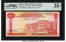 Saudi Arabia Saudi Arabian Monetary Agency 100 Riyals ND (1966) / AH1379 Pick 15a PMG Choice Very Fine 35 EPQ. 

HID09801242017

© 2022 Heritage Aucti...