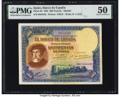 Spain Banco de Espana 500 Pesetas 7.1.1935 Pick 89 PMG About Uncirculated 50. Small tear noted. 

HID09801242017

© 2022 Heritage Auctions | All Right...
