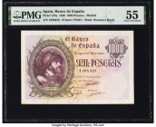 Spain Banco de Espana 1000 Pesetas 21.10.1940 Pick 125a PMG About Uncirculated 55. 

HID09801242017

© 2022 Heritage Auctions | All Rights Reserved