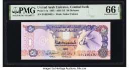 United Arab Emirates Central Bank 50 Dirhams 1995 / AH1415 Pick 14a PMG Gem Uncirculated 66 EPQ. 

HID09801242017

© 2022 Heritage Auctions | All Righ...