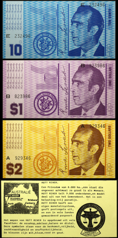 Australia Hutt River Lot of 3 Banknotes 1974 (ND)
N# 227209, N# 267575, N# 2294...
