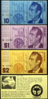 Australia Hutt River Lot of 3 Banknotes 1974 (ND)
N# 227209, N# 267575, N# 229469; UNC