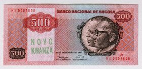 Angola 500 Novo Kwanza 1987 - 1991
P# 123, N# 223060; # HI 5057800; UNC-