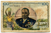 French Equatorial Africa 100 Francs 1957 (ND)
P# 32, N# 219996; # 07992 Z.17 042307992; VF