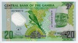 Gambia 20 Dalasis 2014 Radar Number Commemorative
P# 30, N# 201556; # A 3799973; Polymer; UNC