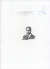 Kenya Proof Note Portrait for 50 Shillings 1985
P# 26, N# 214719; With Watermarks, size A4; VF