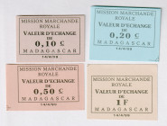 Madagascar Mission Marchande Royale Set of 4 Notes 1999
P# NL, UNC