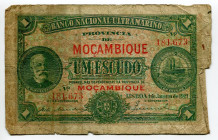 Mozambique 1 Escudo 1921
P# 66b, N# 272869; # 181673; F