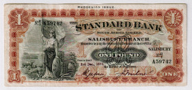Rhodesia 1 Pound 1932
P# S147, # A59742; VF