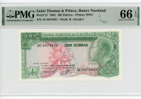 Saint thomas & Prince 100 Dobras 1982 PMG 66
P# 57, N# 245547; # AC5875021