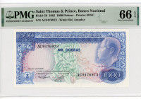 Saint thomas & Prince 1000 Dobras 1982 PMG 66
P# 59, N# 281735; # AC9176973