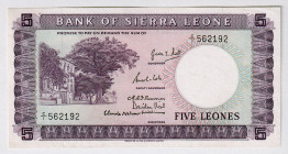 Sierra Leone 5 Leones 1964
P# 3, N# 214077; # 562192; AUNC