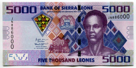 Sierra Leone 5000 Leones 2018 Fancy Number
P# 32d, N# 208454; # JN 886000; UNC
