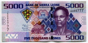 Sierra Leone 5000 Leones 2018 Fancy Number
P# 32d, N# 208454; # JN 885777; UNC