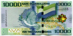 Sierra Leone 10000 Leones 2018 Fancy Number
P# 33d, N# 208521; # GX032555; UNC
