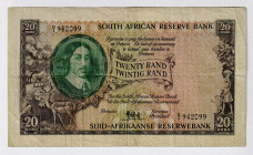 South Africa 20 Rand 1961
P# 108, N# 232027; # 942099; VF-