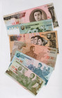 Korea 1 - 5 - 10 - 50 - 100 - 200 Won 1992 - 2005 Specimen
P# 39s - 43s, 48s, UNC