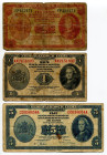 Netherlands East Indies 50 Cents - 1 - 5 Gulden 1943
P# 110, 111, 113, # FP422471, AX215183D, CD058654A; F/VF
