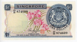 Singapore 1 Dollar 1972 (ND)
P# 1, N# 203449; UNC