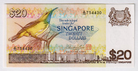 Singapore 20 Dollars 1979 (ND)
P# 12, N# 202930; # 754430; UNC