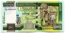 Sri Lanka 1000 Rupees 2001
P# 120a, N# 213702; # G118-429419; UNC