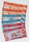 Sri Lanka 2 x (20 - 50 - 100) Rupees 2010
P# 123 - 125, UNC