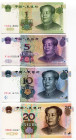 China 1 - 5 - 10 - 20 Yuan 1999 - 2005
P# 895, 897 - 899, UNC