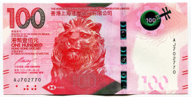 Hong Kong 100 Dollars 2018
P# New, N# 202825; # AJ702770; The Hong Kong & Shanghai Banking Corporation; UNC