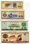 Hong Kong Foreign Exchange Certificate 0.10 - 0.50 - 1 - 5 Yuan 1934
# YM496691, ZB669482, DQ424056, AV043748; The Hong Kong & Shanghai Banking Corpo...