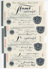 Russia - USSR 4 x 5 Chervontsev 1928 Official Government Copies
P# 200, N# 213771; Different Signatures; UNC