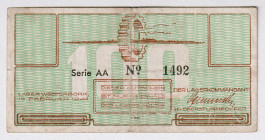 Germany - Third Reich 100 Cent 1944 Lager Westerbork
P# NL, # AA1492; VF