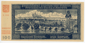 Bohemia & Moravia Advertising Note 100 Korun 1940
P# 7x, N# 204546; UNC
