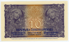 Czechoslovakia Ivancice 10 Korun 1919 (2022) 140 years Maria Mucha
# M001 C 00841; 140 years Maria Mucha; Print 2022; With original Folder; BUNC