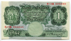 Great Britain 1 Pound 1948 - 1949 (ND)
P# 369a, N# 203299; # H13B 605645; AUNC