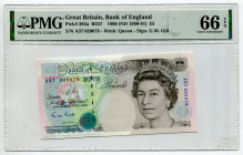 Great Britain 5 Pounds 1990 (1990 - 1991) (ND) PMG 66
P# 382a, N# 203696; # A37 020078