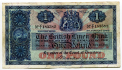 Scotland 1 Pound 1946
P# 157c, N# 225017; # V/1 183582; VF+