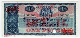 Scotland 1 Pound 1963 Specimen
P# 166cs, N# 225020; # 49; UNC