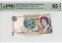 Isle of Man 5 Pounds 2015 (ND) PMG 65
P# 48, N# 208163; # M548995; Elizabeth II