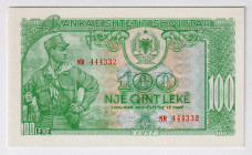 Albania 100 Leke 1957
P# 30, N# 207799; # NR 444332; UNC