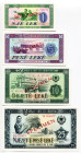 Albania 1 - 5 - 10 - 25 Lek 1976 Specimen
P# 40, 42, 43, 44, # CL 780274, SX 076489, HL 561431, YN 058077; UNC