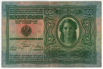 Austria 100 Kronen 1912
P# 12, VF+