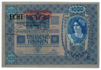 Austria 100 Kronen 1902 (1919) (ND) Overprint
P# 58, N# 203980; # 1380 09363; AUNC