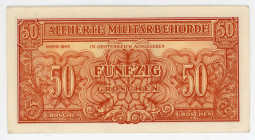 Austria 50 Groschen 1944 Allied Military Authority
P# 102, N# 213179; UNC
