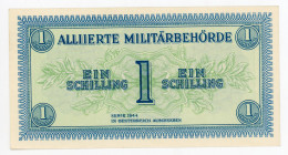 Austria 1 Schilling 1944 Allied Military Authority
P# 103, N# 206737; UNC